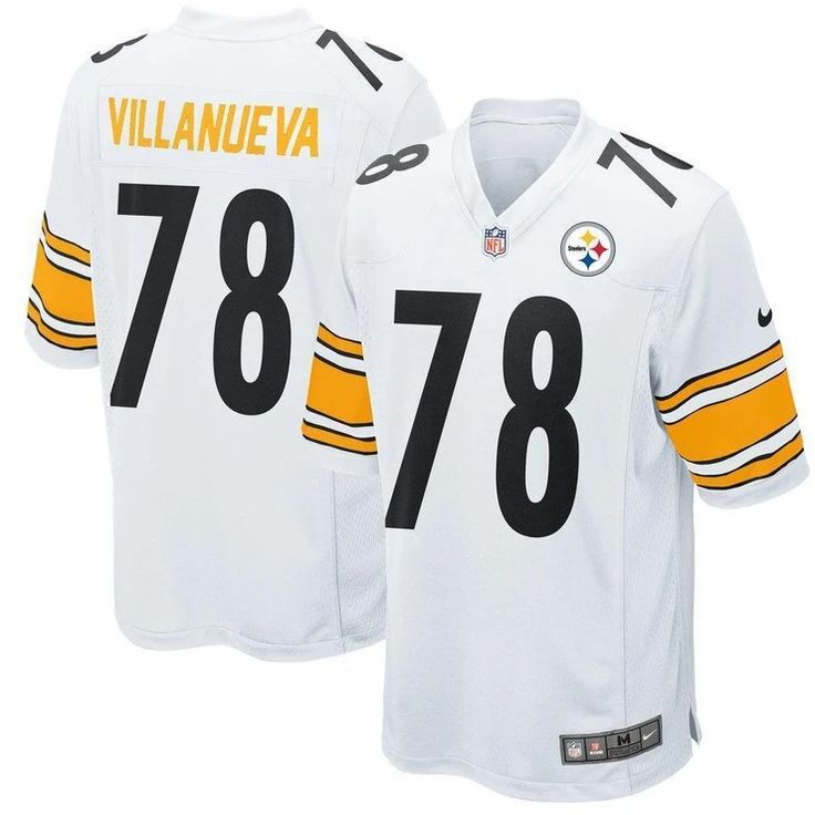 Men Pittsburgh Steelers #78 Alejandro Villanueva Nike White Game NFL Jersey->pittsburgh steelers->NFL Jersey